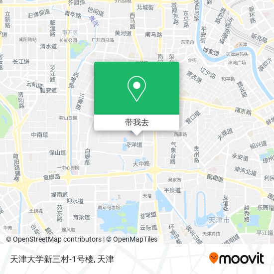 天津大学新三村-1号楼地图