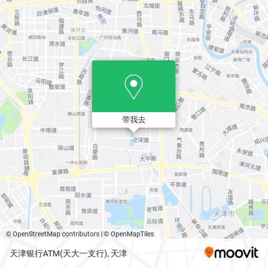 天津银行ATM(天大一支行)地图