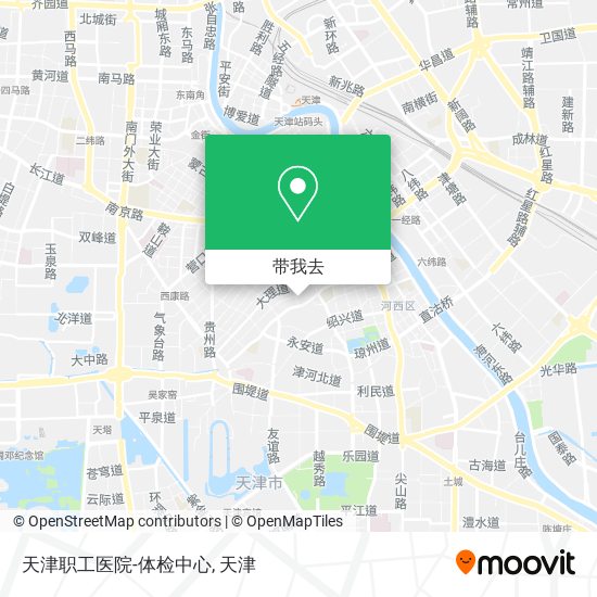 天津职工医院-体检中心地图