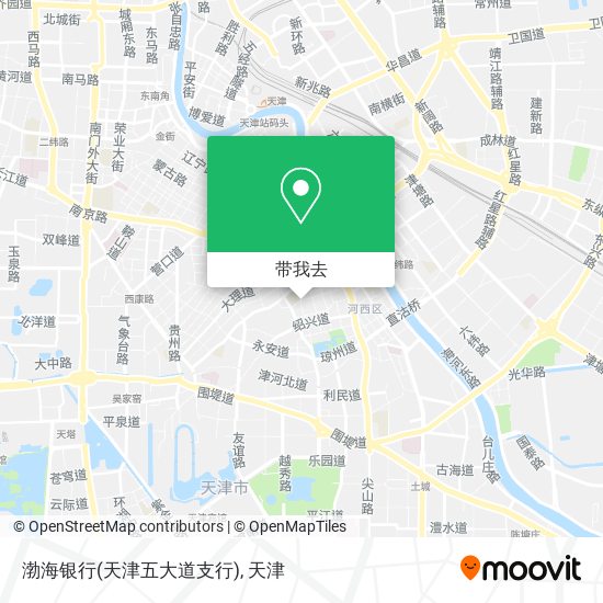 渤海银行(天津五大道支行)地图