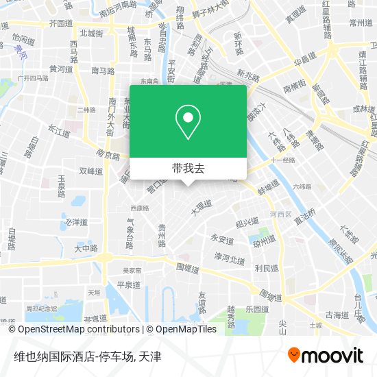 维也纳国际酒店-停车场地图