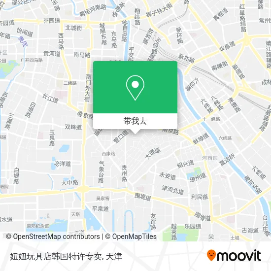 妞妞玩具店韩国特许专卖地图