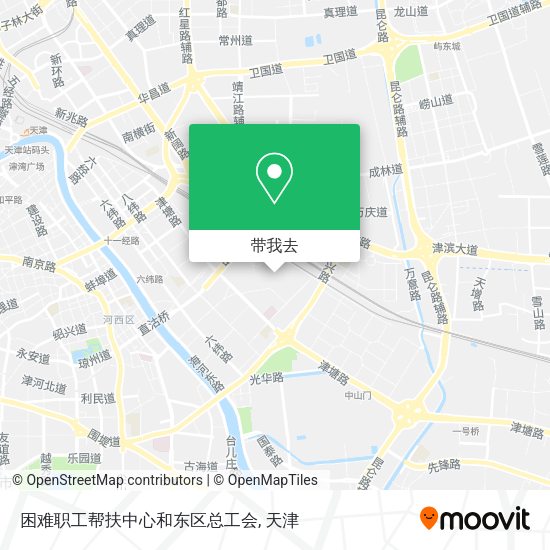 困难职工帮扶中心和东区总工会地图