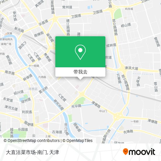 大直沽菜市场-南门地图