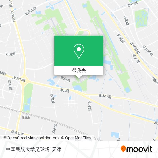 中国民航大学足球场地图