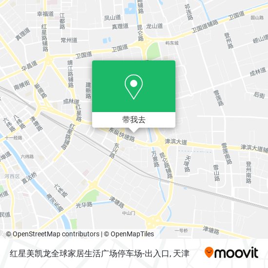 红星美凯龙全球家居生活广场停车场-出入口地图