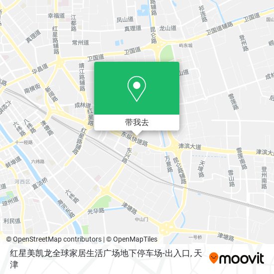 红星美凯龙全球家居生活广场地下停车场-出入口地图