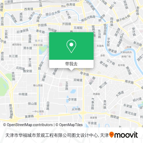 天津市华福城市景观工程有限公司图文设计中心地图
