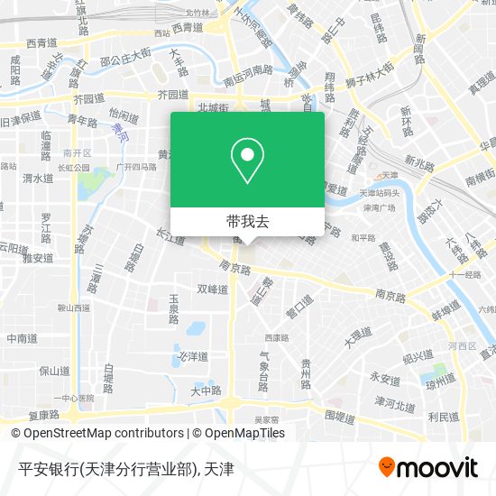 平安银行(天津分行营业部)地图