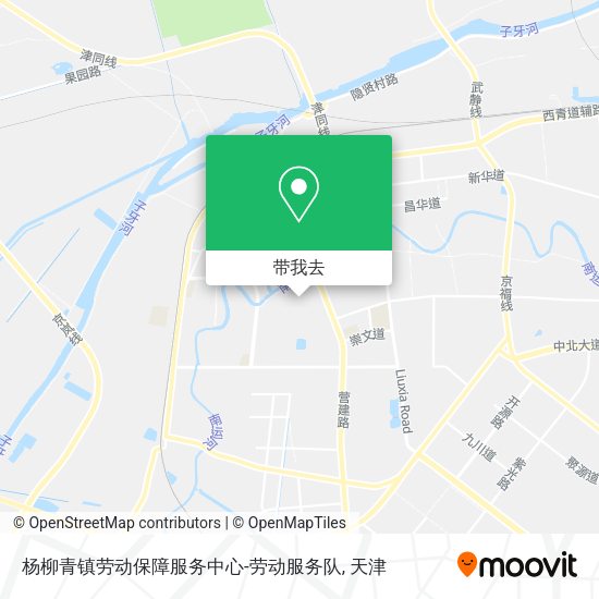 杨柳青镇劳动保障服务中心-劳动服务队地图