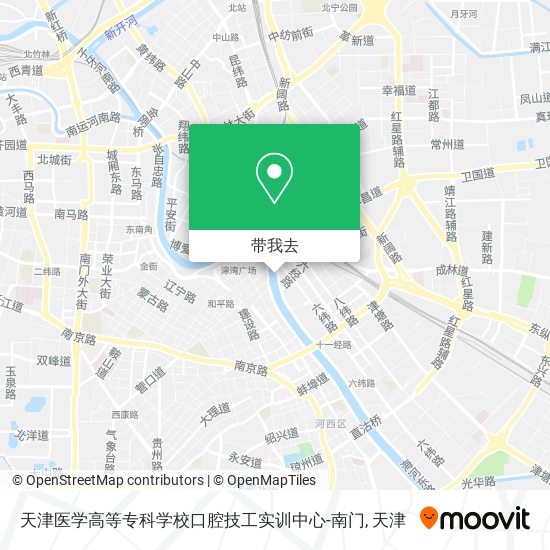 天津医学高等专科学校口腔技工实训中心-南门地图