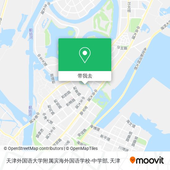 天津外国语大学附属滨海外国语学校-中学部地图