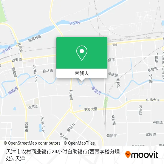 天津市农村商业银行24小时自助银行(西青李楼分理处)地图