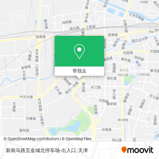 新南马路五金城北停车场-出入口地图