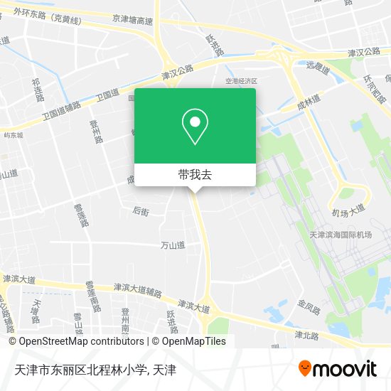 天津市东丽区北程林小学地图
