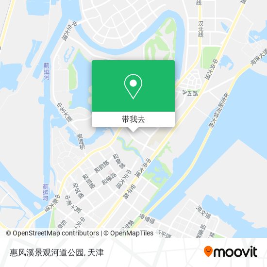 惠风溪景观河道公园地图