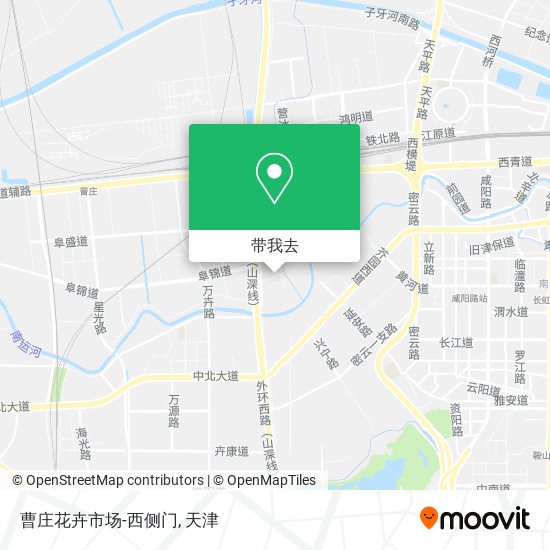 曹庄花卉市场-西侧门地图