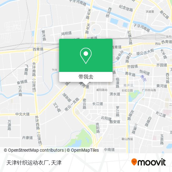 天津针织运动衣厂地图