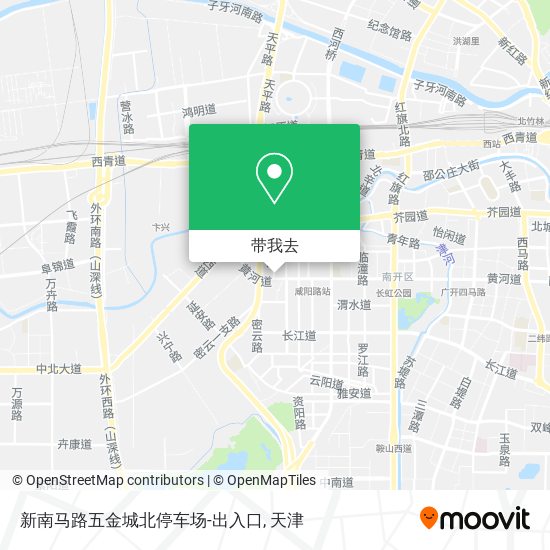 新南马路五金城北停车场-出入口地图