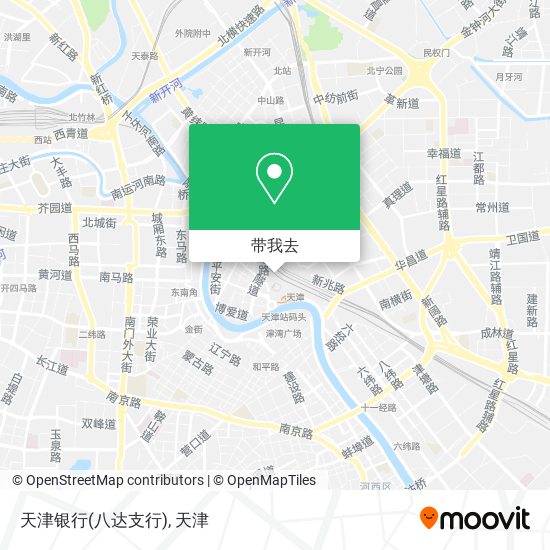 天津银行(八达支行)地图