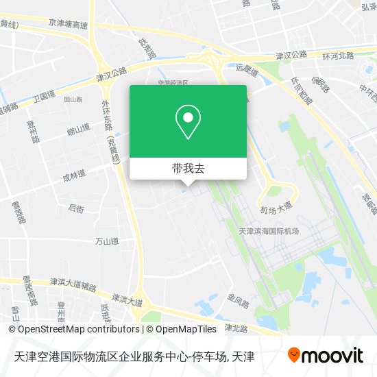 天津空港国际物流区企业服务中心-停车场地图