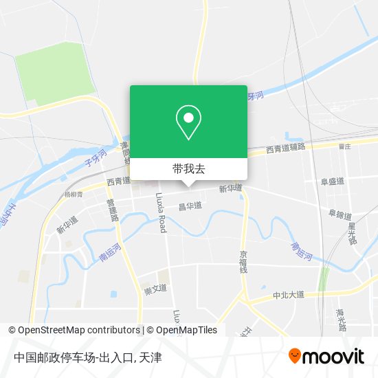 中国邮政停车场-出入口地图