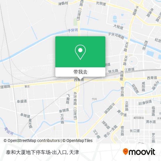 泰和大厦地下停车场-出入口地图