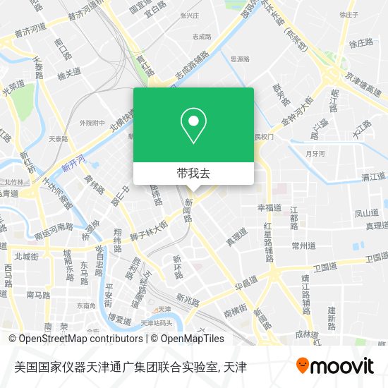 美国国家仪器天津通广集团联合实验室地图