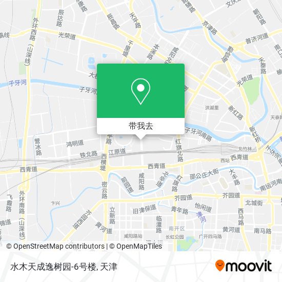 水木天成逸树园-6号楼地图
