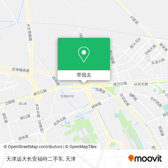 天津远大长安福特二手车地图