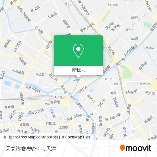 天泰路地铁站-C口地图
