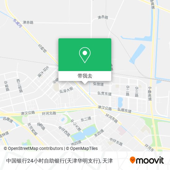 中国银行24小时自助银行(天津华明支行)地图