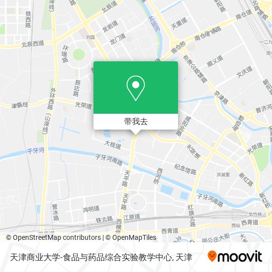 天津商业大学-食品与药品综合实验教学中心地图