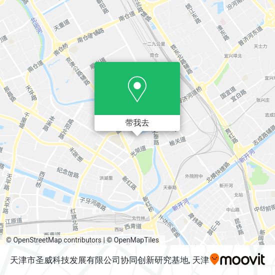 天津市圣威科技发展有限公司协同创新研究基地地图