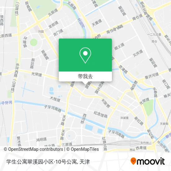 学生公寓翠溪园小区-10号公寓地图