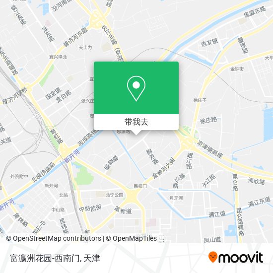 富瀛洲花园-西南门地图