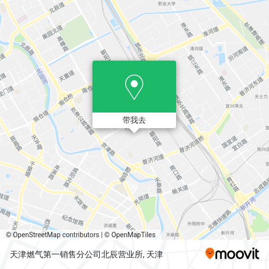 天津燃气第一销售分公司北辰营业所地图