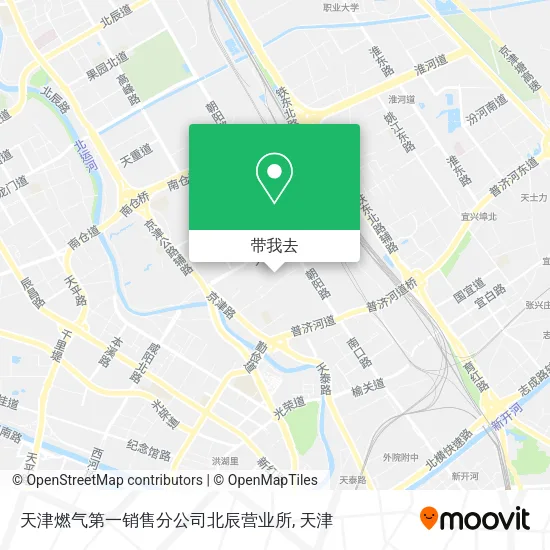 天津燃气第一销售分公司北辰营业所地图