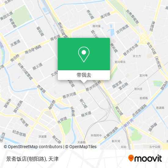 景斋饭店(朝阳路)地图