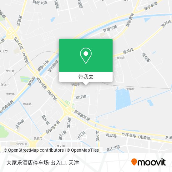 大家乐酒店停车场-出入口地图