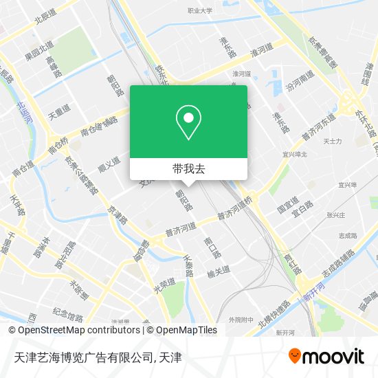 天津艺海博览广告有限公司地图