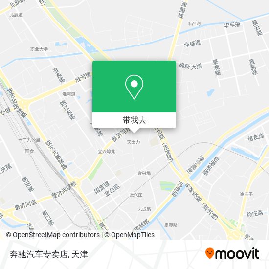奔驰汽车专卖店地图