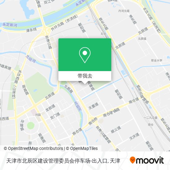 天津市北辰区建设管理委员会停车场-出入口地图