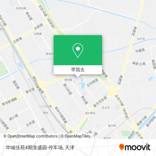 华城佳苑4期淮盛园-停车场地图