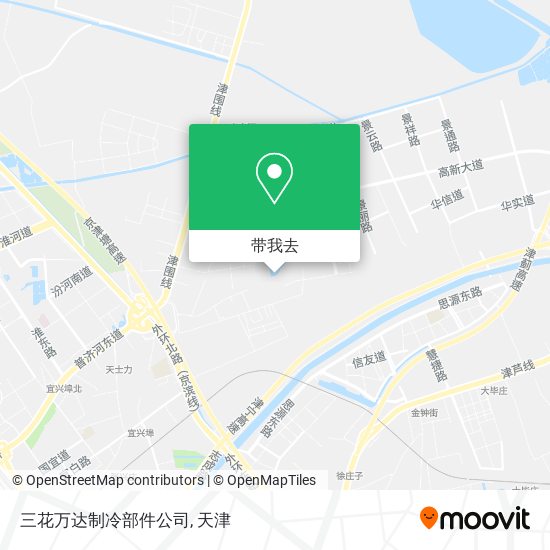 三花万达制冷部件公司地图