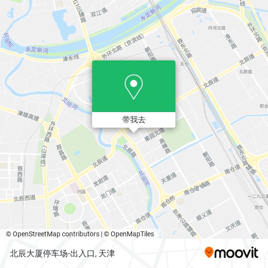 北辰大厦停车场-出入口地图