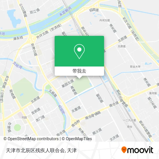 天津市北辰区残疾人联合会地图
