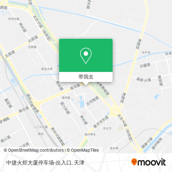中捷火炬大厦停车场-出入口地图