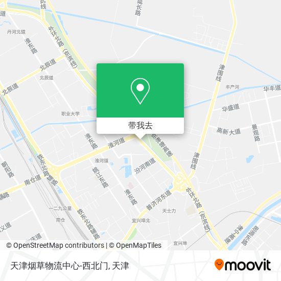天津烟草物流中心-西北门地图