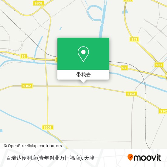 百瑞达便利店(青年创业万恒福店)地图